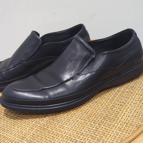 Kenneth Cole New York Mid-Way Dress Shoes Men's 11.5 Leather Loafers Black - Picture 3 of 8